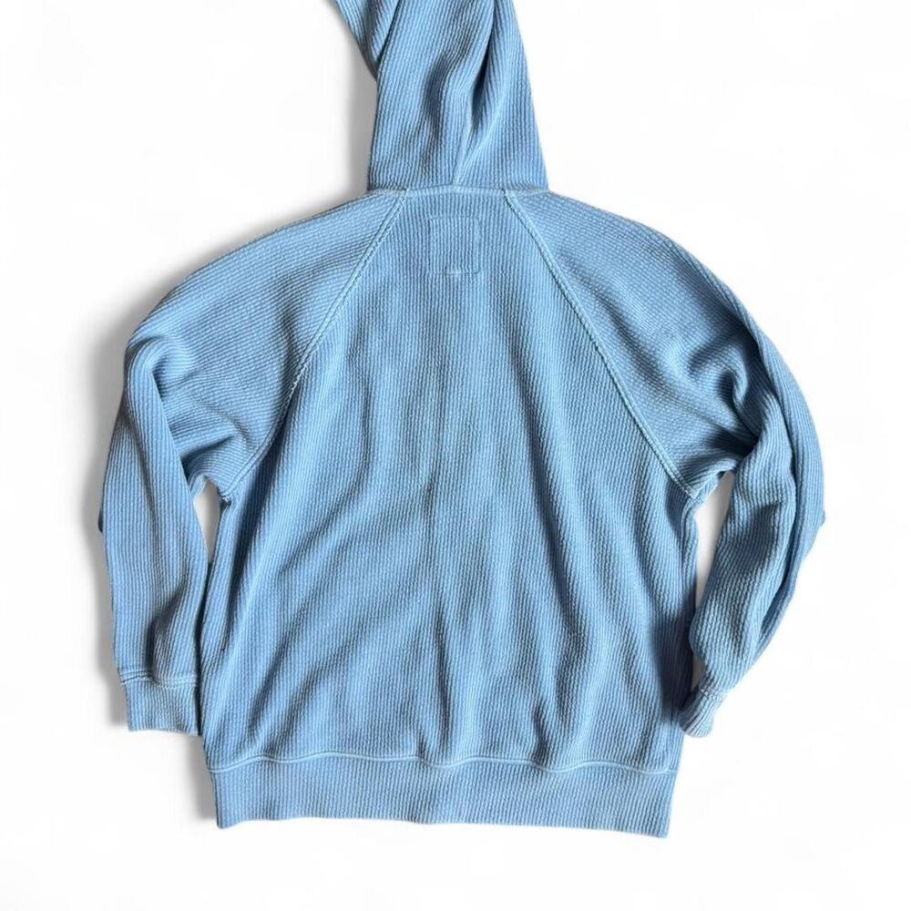 Aerie Women's  Oversized Blue Cotton Blend Knit Zip Hoodie Size S - Picture 2 of 3